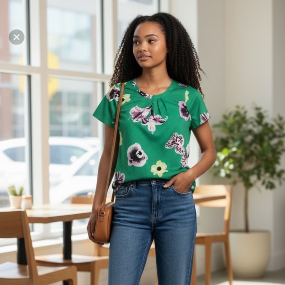 J. Crew Floral Blouse